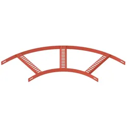 OBO 7098537 Bogen 90° mit Trapez-Sprosse B256mm, St, SG