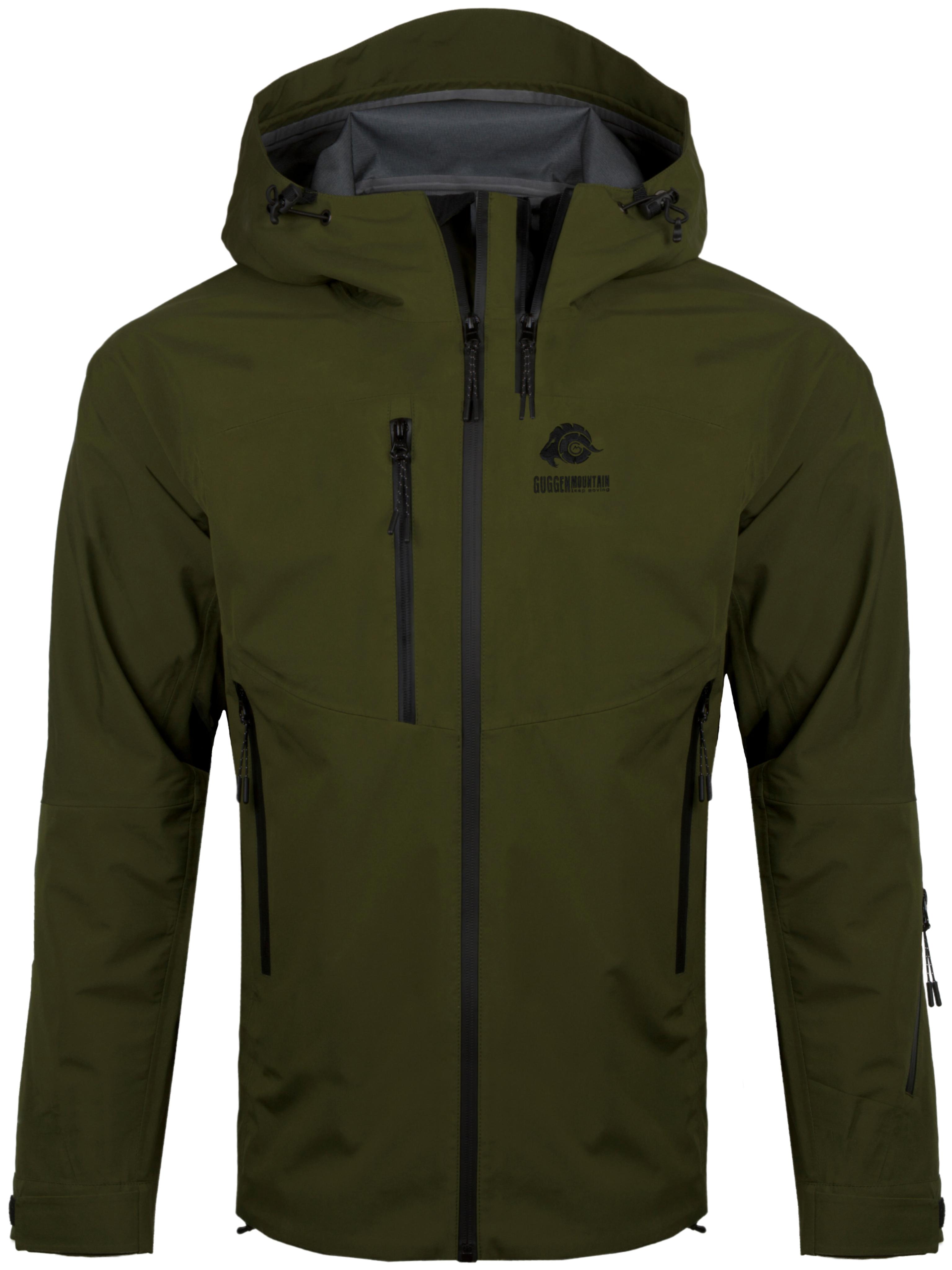Damen Wanderjacke 3-Lagen Hardshell Olive