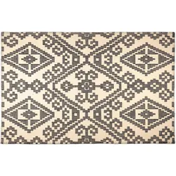 Tom Tailor Vintage-Handwebteppich Large Pattern black 65 cm x 135 cm