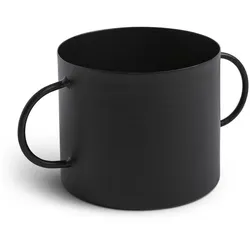 Blumentopf Ø 9 cm Metall Schwarz S (Small)