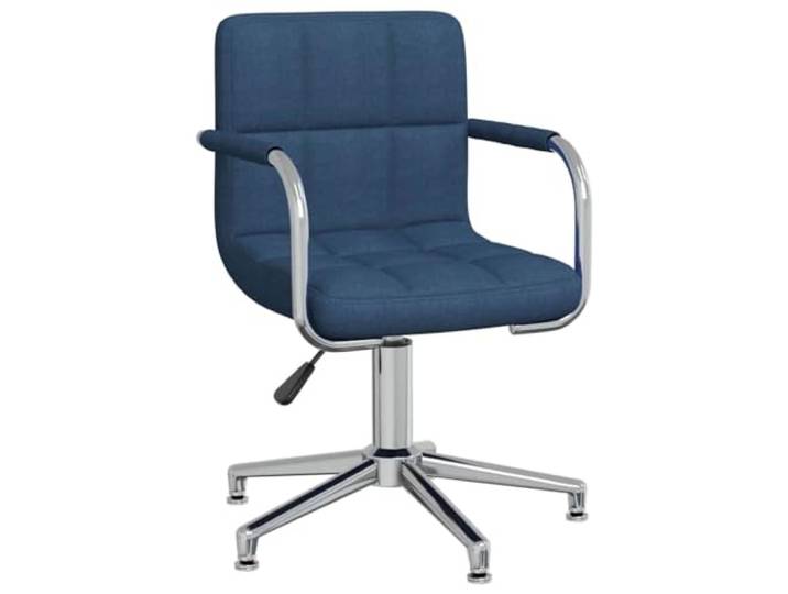 vidaXL Esszimmerstuhl Drehbar Blau Stoff