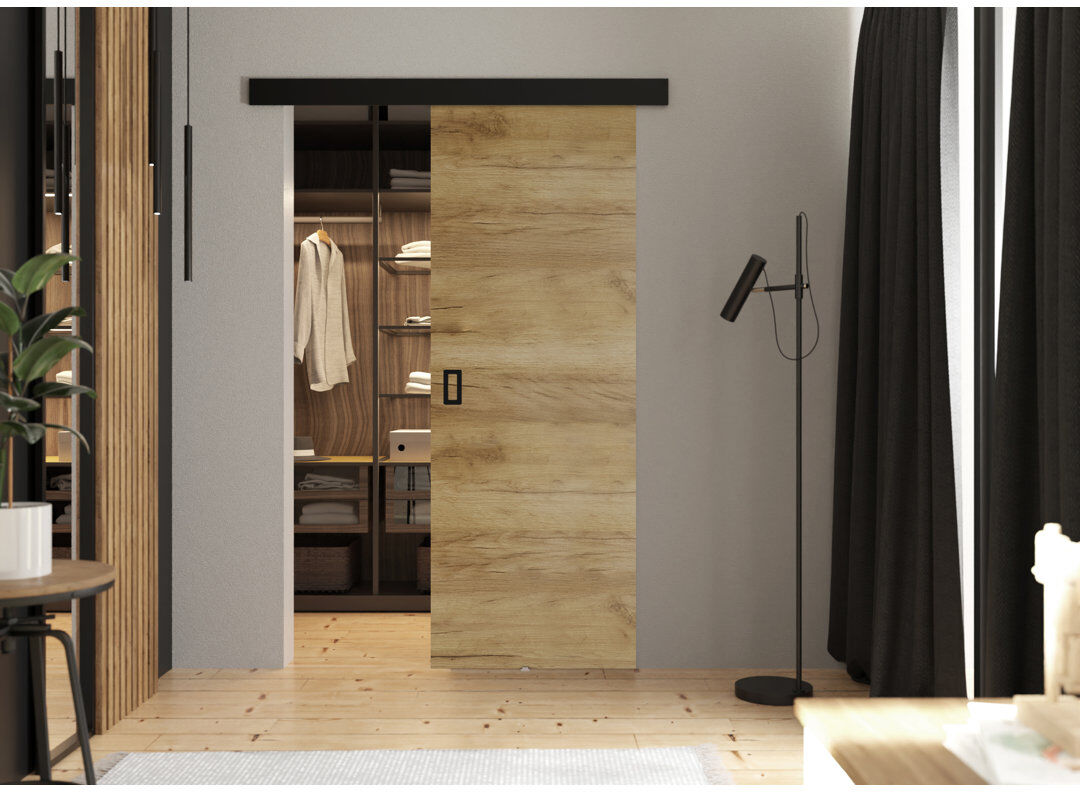 Brayden Studio Door Werdi 1 Beige 106 cm x 205cm