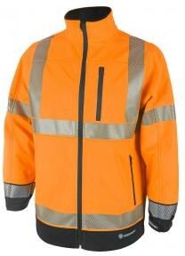 Beeswift Ltd Beeswift High Visibility Two Tone Softshell Orange Black M