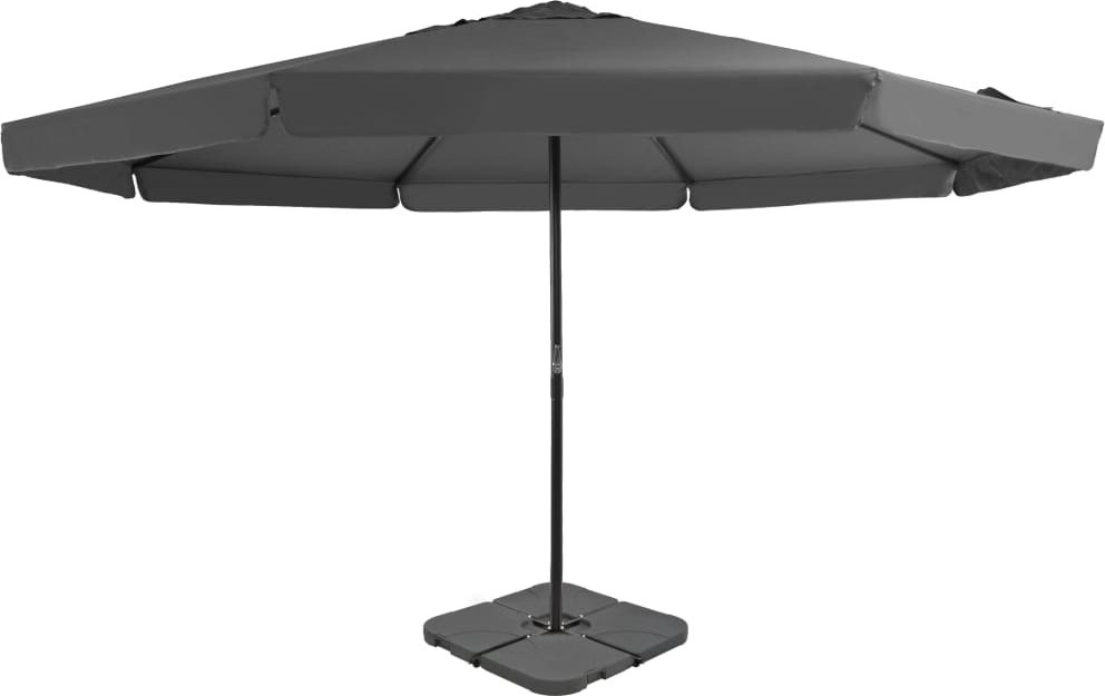 Maison Exclusive - Sonnenschirm mit Tragbarem Sonnenschirmständer Anthrazit