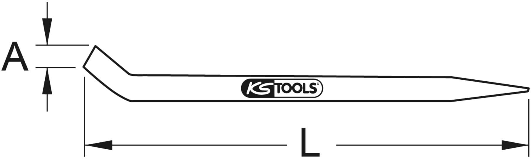 KS Tools BRONZEplus Montiereisen 600 mm (963.9779)