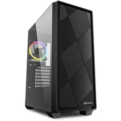 SHARKOON VS8 RGB Black, Glasfenster