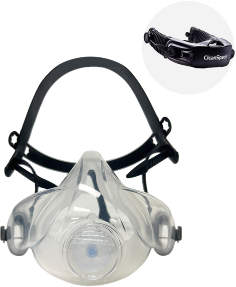 Kasco CleanSpace PRO - Semi maschera ventilata - Con filtro ABEKP3