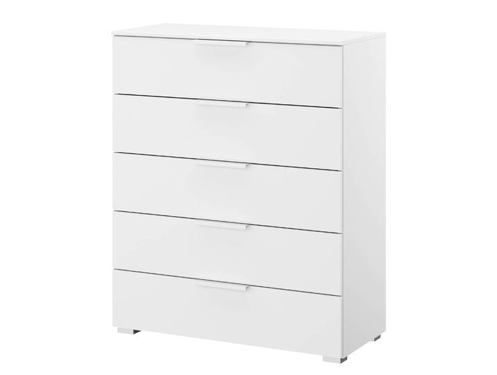 Kommode x5 80cm Weiß/Alpinweiß Korpusfarbe