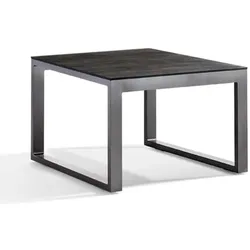 Sieger Loungetisch 60x60x44cm eisengrau, Tischplatte HPL eisengrau