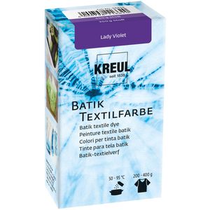Kreul Textilfarbe Batikfarbe Lady Violet, inklusive Färbesalz, Pulver 70g