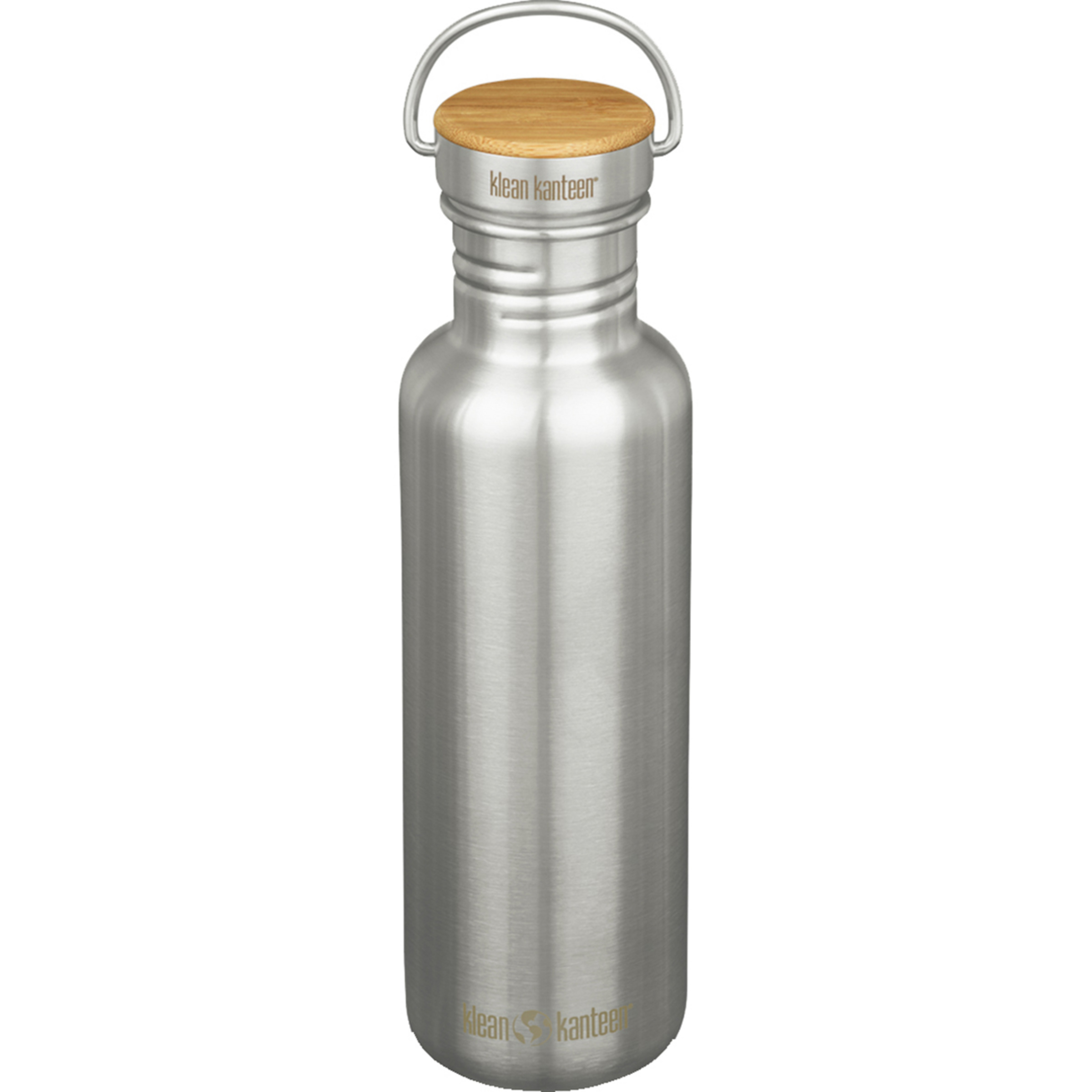 Klean Kanteen Reflect Bamboo Cap Trinkflasche Trinkflaschen grau Größe 800ml Trekking