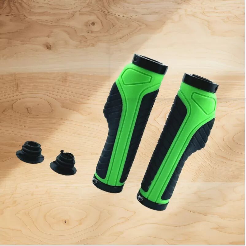 INF Ergonomische Fahrradlenkergriffe mit Doppelklemmung - Grün