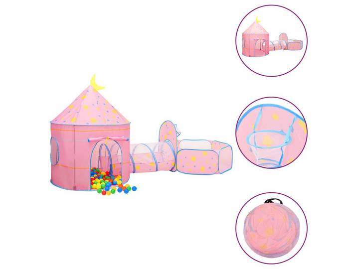 vidaXL Spielzelt NA Spielzelt mit 250 Bällen Rosa 301x120x128 cm
