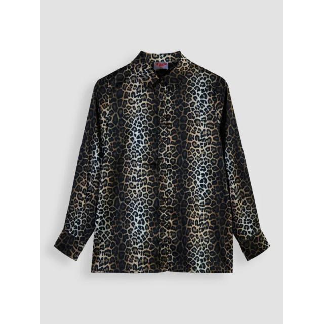 The Lola Club Alix panther blouse -