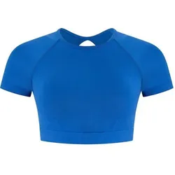 SMILODOX Crop Shirt Soheli, Größe XS in Blau Blau