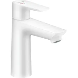 hansgrohe Talis E Waschtisch-Einhebelmischer 71713700 mit Ablaufgarnitur, mattweiß