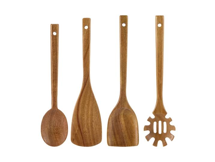 Dorre Set d ustensiles Rey Acacia, 4 pièces'