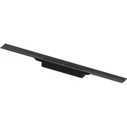 TECE drainprofile Duschrinne 670821 800 mm, Breite 55mm, Edelstahl gebürstet, schwarz