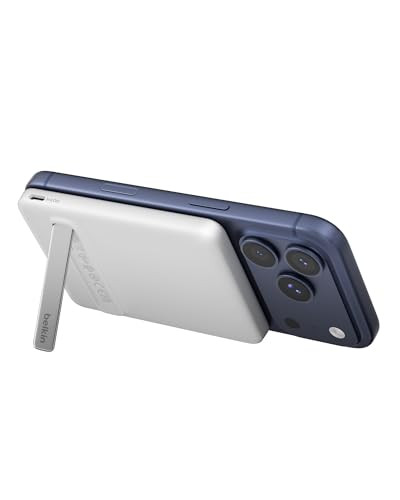 Belkin BoostCharge Magnetische Power Bank 5000mAh met Standaard, Wit