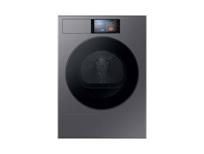 Samsung DV90F09F4SU5 Wäschetrockner Inox Schwarz links