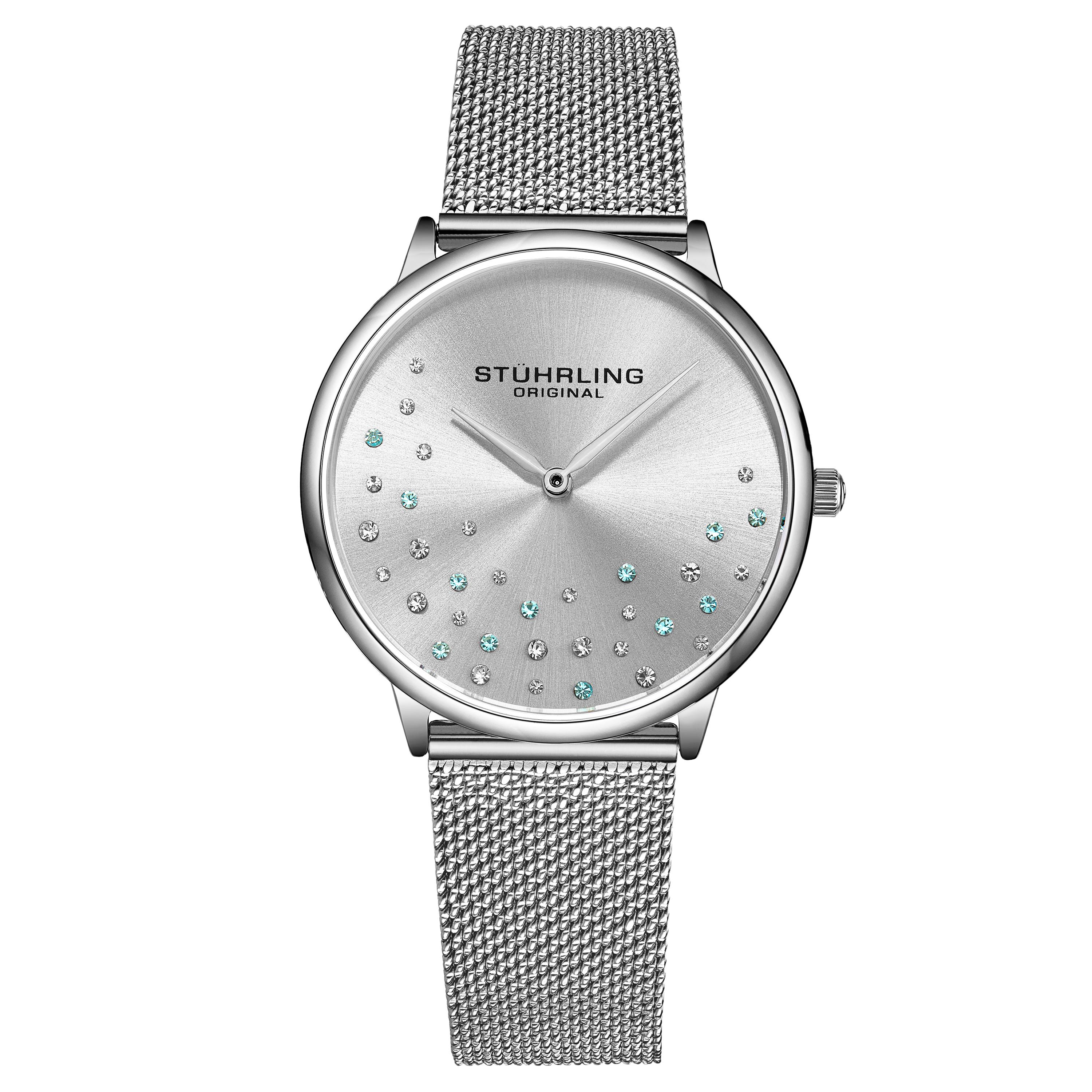 Silber Symphonie Quarz 38mm
