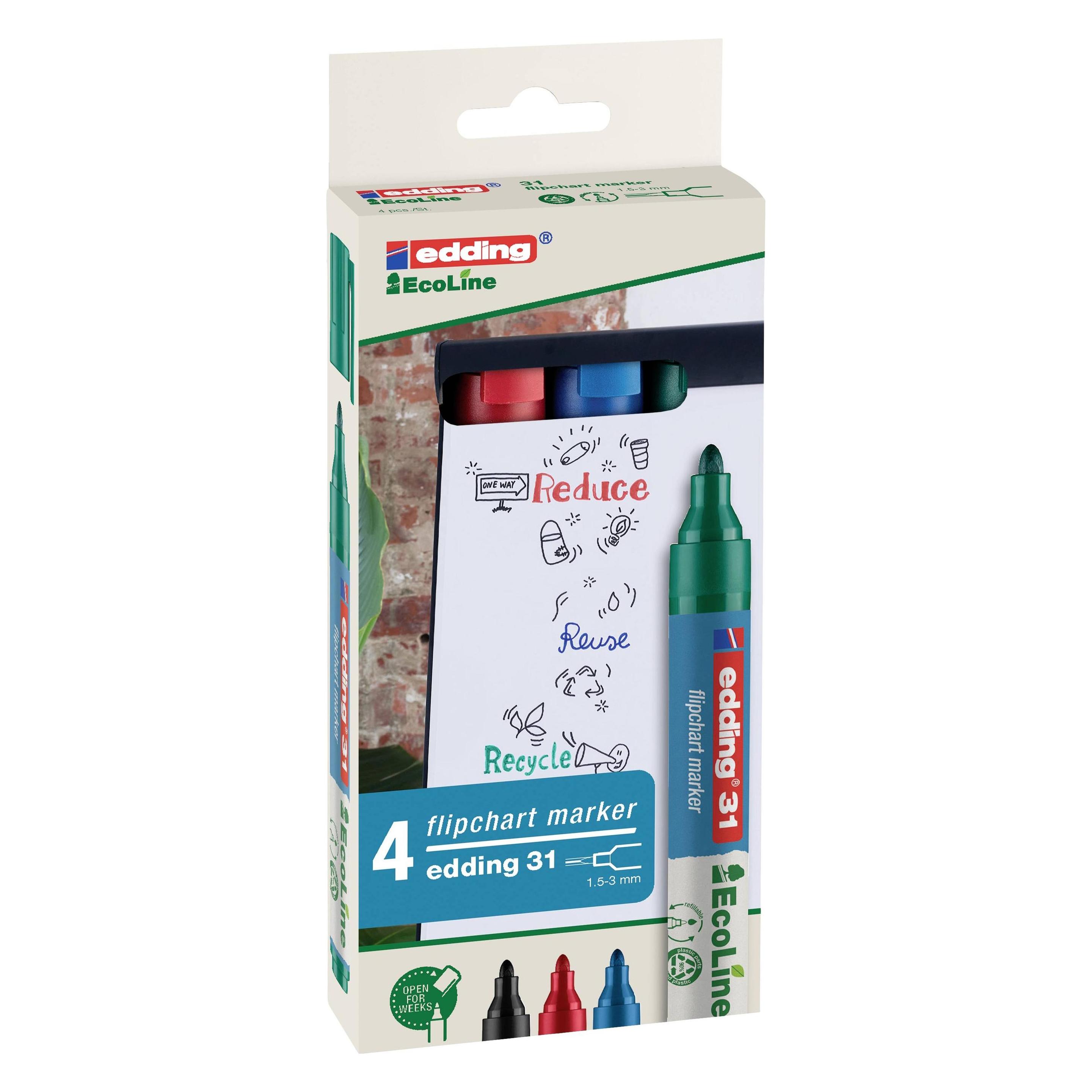 Edding Flipchart Marker 3000 (4x) (31-E-4)
