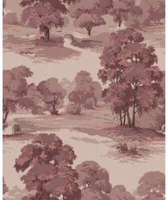 Advantage Sherwood Merlot Glade Wallpaper