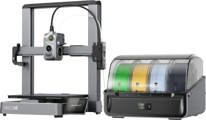 Creality Hi Combo, 3D-Drucker (silber/schwarz, 3D Drucker + CFS)