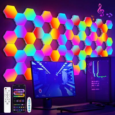 Inspire Select RGB Smart Hexagon Wall Lights Music Sync LED Panels With App Control & DIY Modular Design 20 Pack