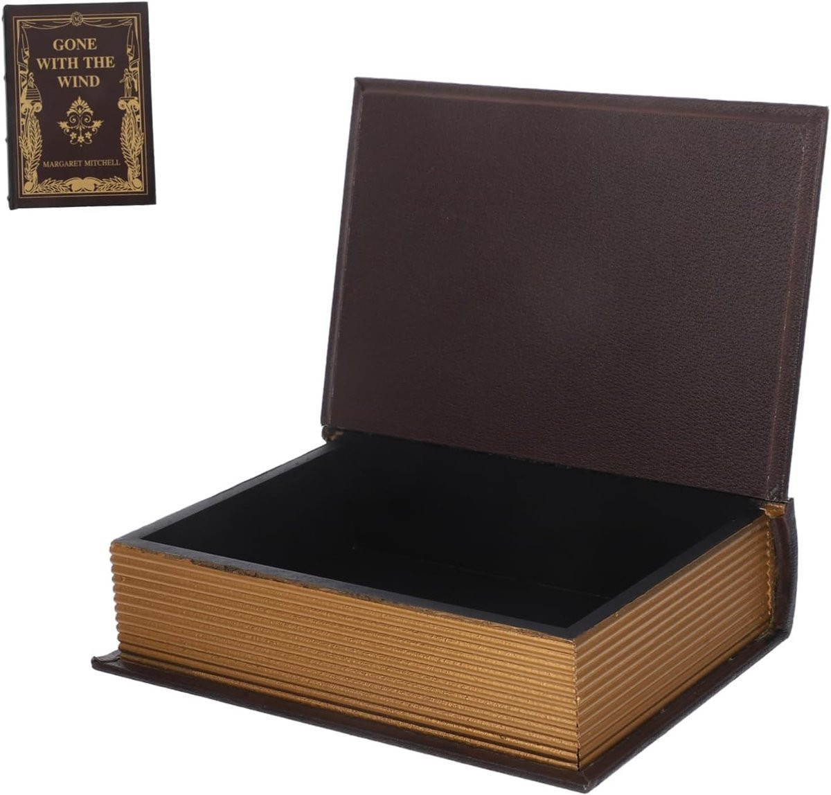 Decoratieve Boekenbox met Tijdloos Europees Design - Opbergdoos in Boekvorm - Lengte: 25 cm