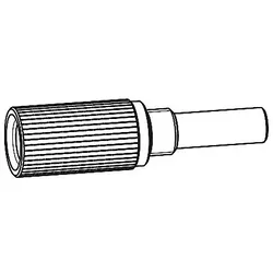 Grünbeck Adapter Dosierventil 115311e Dosierventil mit O-Ring PE, schwarz