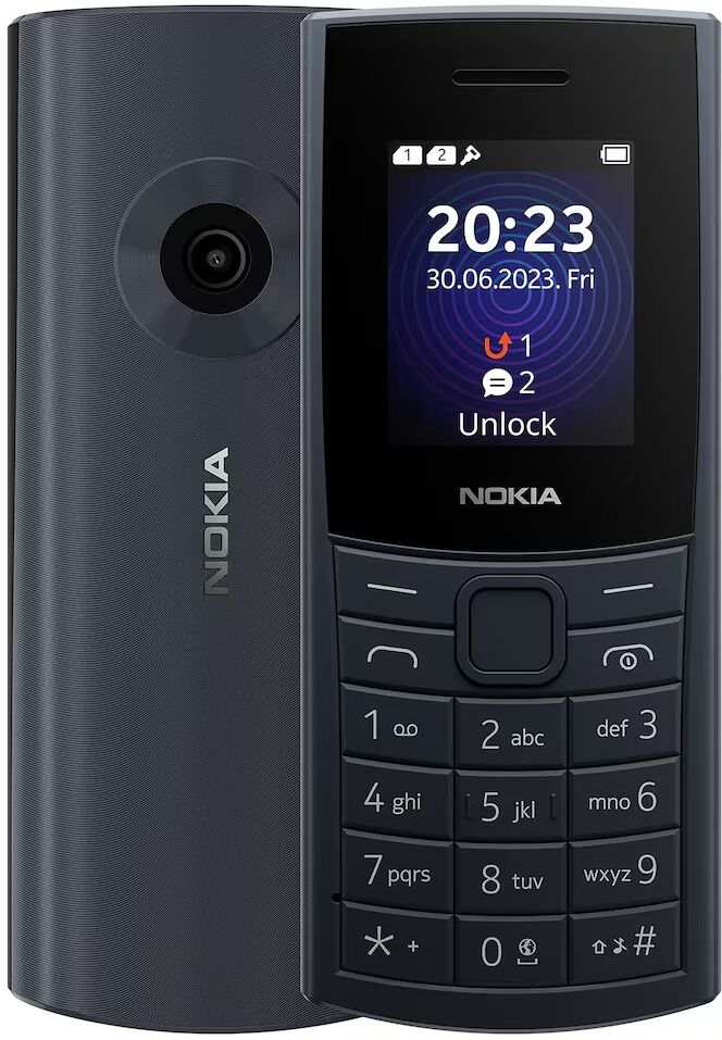 Nokia 110 4G Feature Phone Dual SIM, Camera, Bluetooth, FM Radio, Blue
