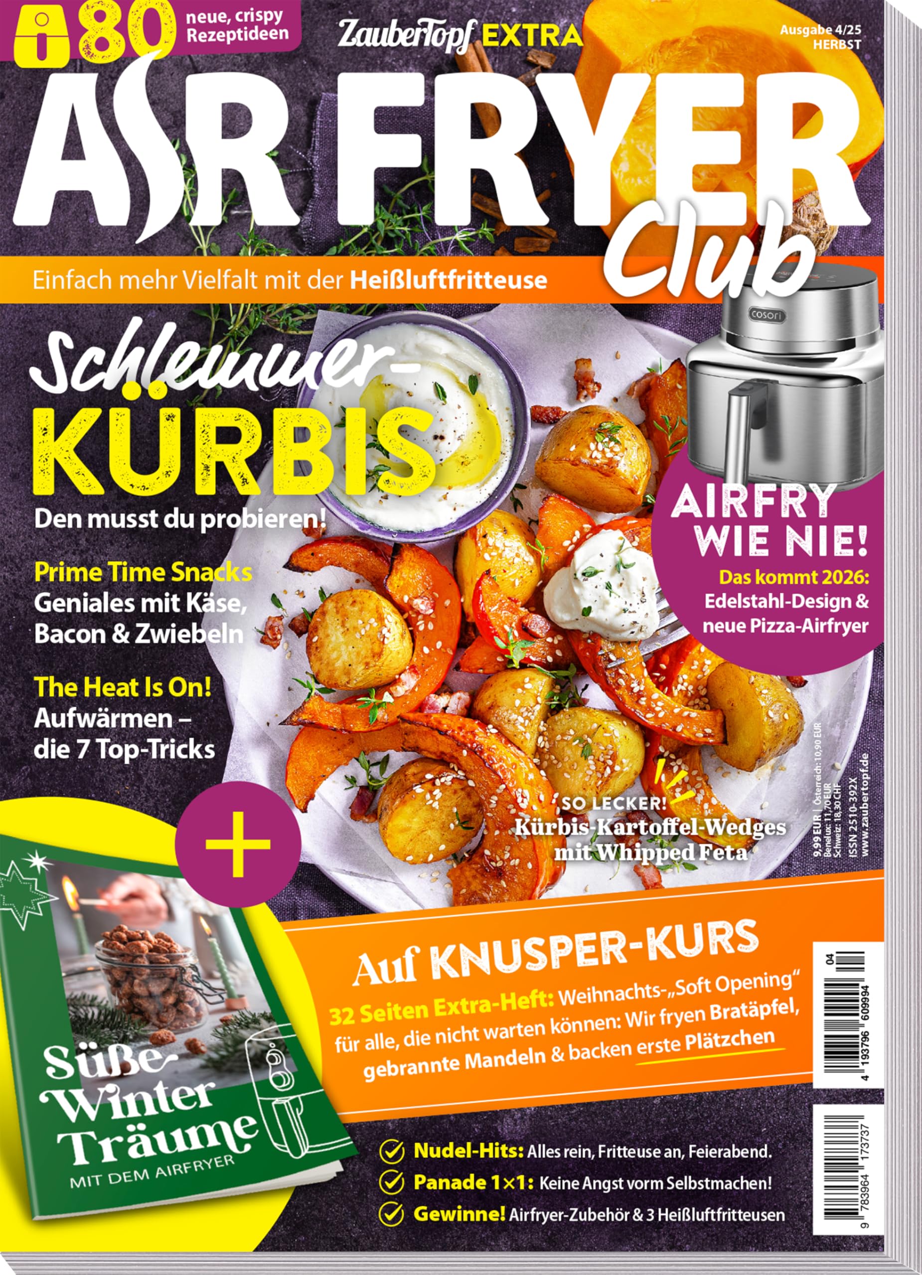 Redaktion mein Zaubertopf - AIR FRYER by Zaubertopf 04/25 - Schlemmer Kürbis - Prime Time Snacks - Süße Winterträume - Vielfalt mit der Heißluftfritteuse - Preis vom 09.10.2026 07:28:09 h