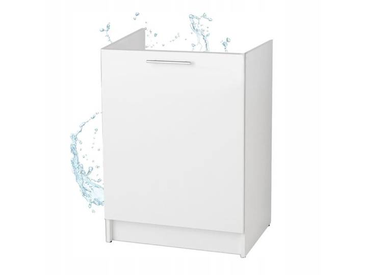 STAMAR Meuble sous Évier 60 cm Blanc - 60x50x83 cm