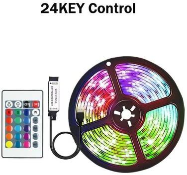 Uplifted Finds USB LED Strip Lights Tuya RGB 5050 Color Changing Tape 25 Meter 984.25 In ir 24 Key