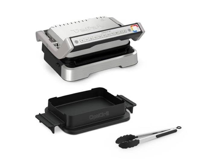 Tefal - Optigrill 4 en 1 - Grill intelligent multifonctions - 4 personnes Grill intelligent à technologie brevetée - Cuisson automatique 4 en 1 - Barbecue - Four et repas complet pour 4 personnes
