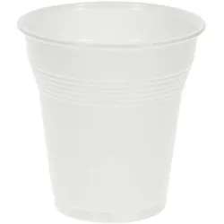 MONOUSO - Plastikbecher weiß "Vending" PS 160ml (100 Stück)