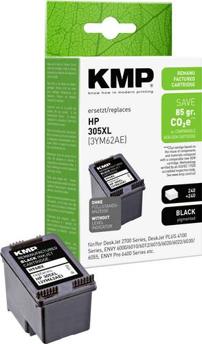 KMP Druckerpatrone ersetzt HP 305XL, 3YM62AE Kompatibel Schwarz H96BX 1772,4001