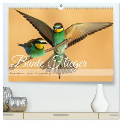Bunte Flieger (hochwertiger Premium Wandkalender 2026 DIN A2 quer), Kunstdruck in Hochglanz