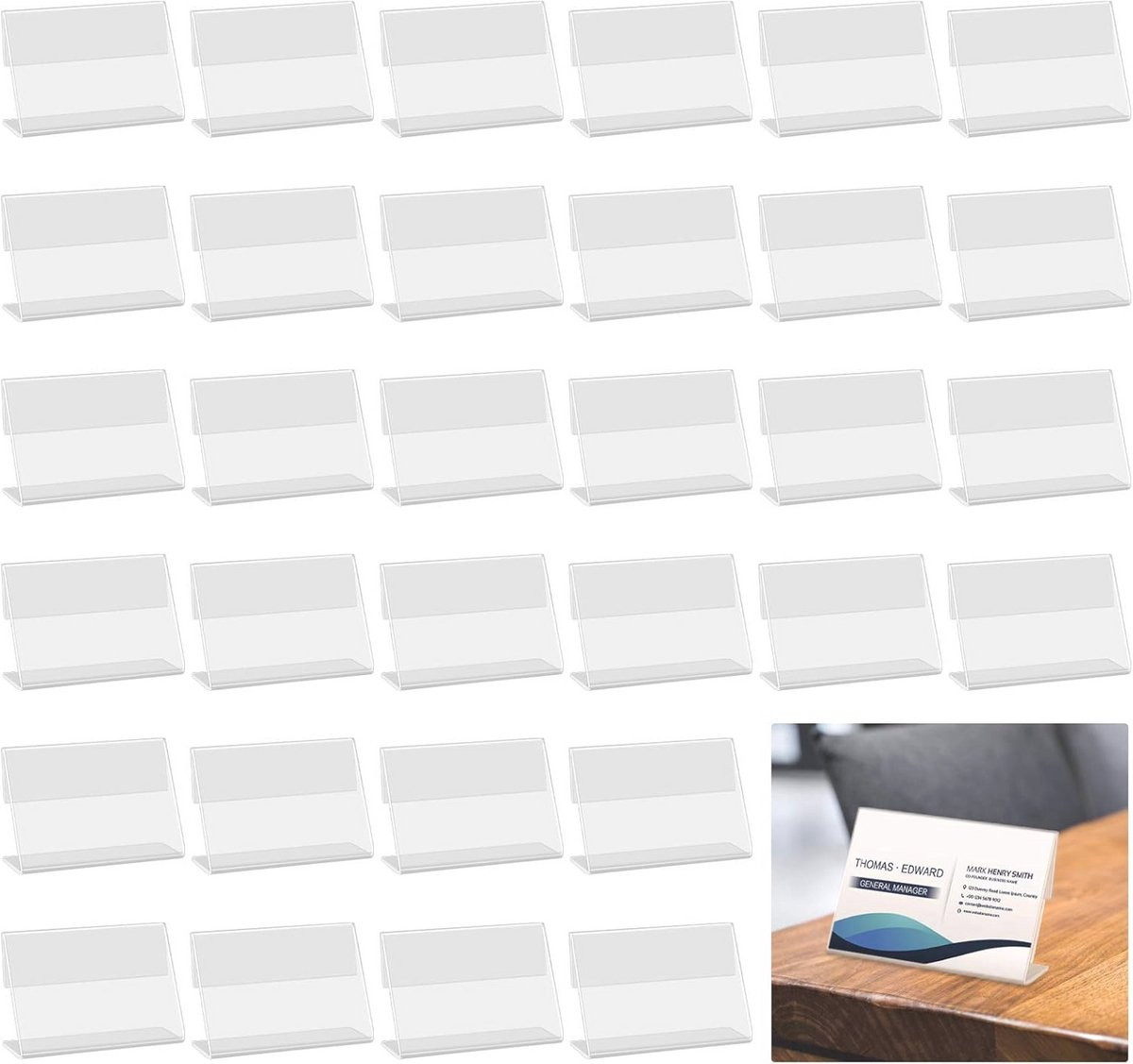 Set van 40 Mini Acryl Displayhouders voor Prijslabels