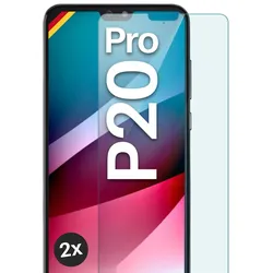 moex Klares Panzerglas für Huawei P20 Pro – passgenaue 9H Schutzfolie für zuverlässigen Displayschutz – ShockProtect Klar