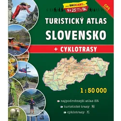 Touristische Wanderatlas Slowakei (1:50, Landkarte