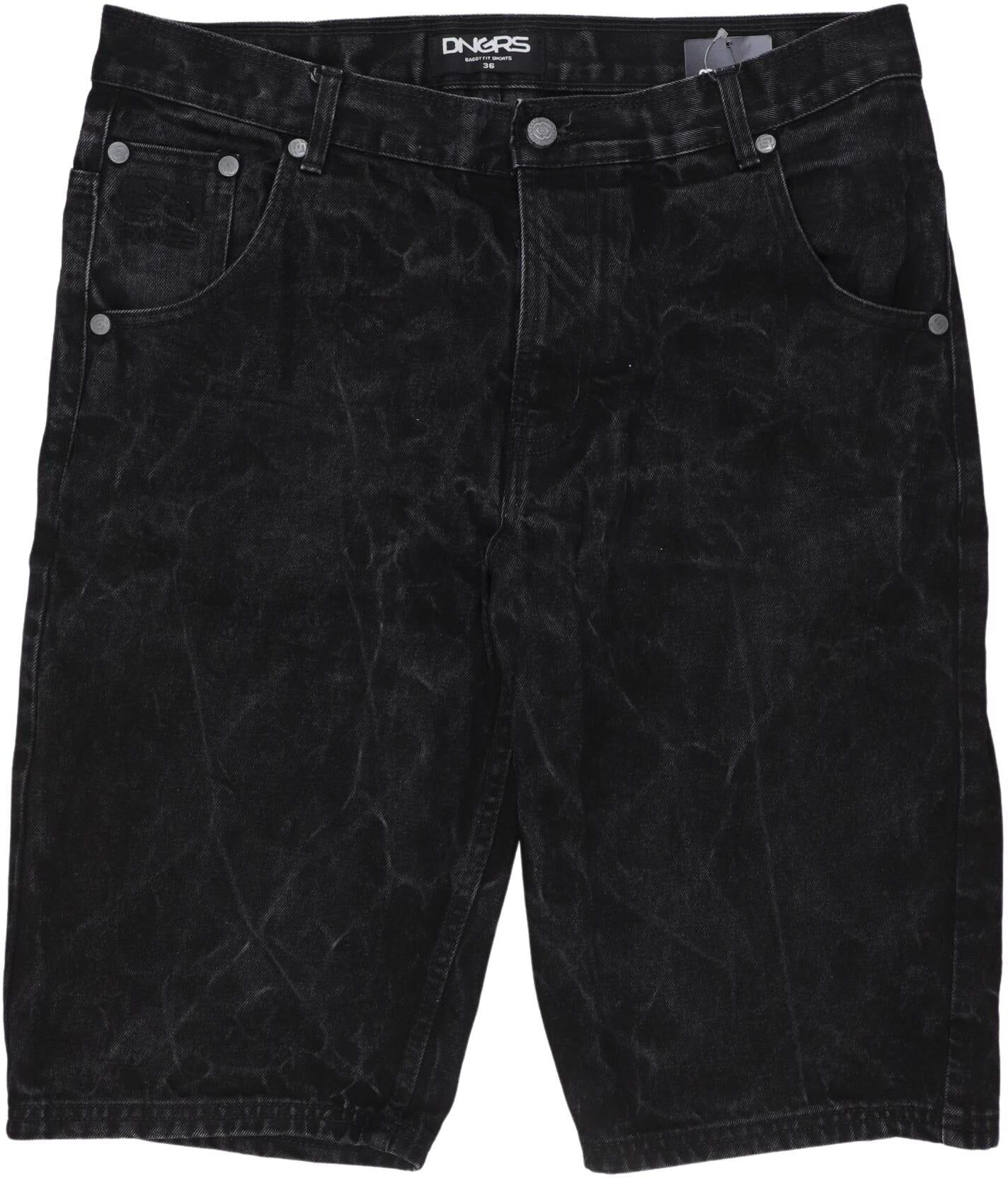 Dangerous Dngrs Herren Shorts, Schwarz, Gr. W36, Baumwolle - Second Hand