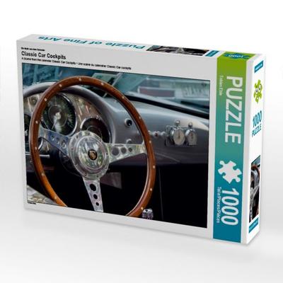 CALVENDO Puzzle Ein Motiv aus dem Kalender Classic Car Cockpits 1000 Teile Puzzle quer | 1000 Teile Lege-Größe 64 × 48 cm Foto-Puzzle für glückliche