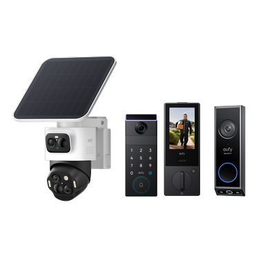eufyCam S4 + eufy FamiLock S3 Max + Video Doorbell E340 bundle