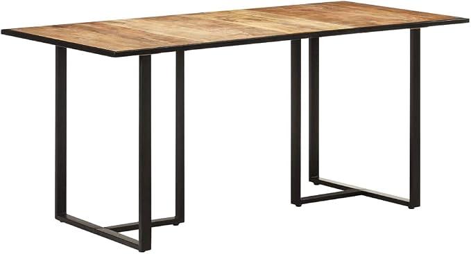 Wohnzimmer möbel Konsolentisch Stehtisch Esstisch 160 cm Raues Mangoholz Geeignet für Küche, Esszimmer, Wohnzimmer und Büro