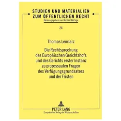 Lennarz:Die Rechtsprechung des Europäis, Fachbücher von Thomas Lennarz