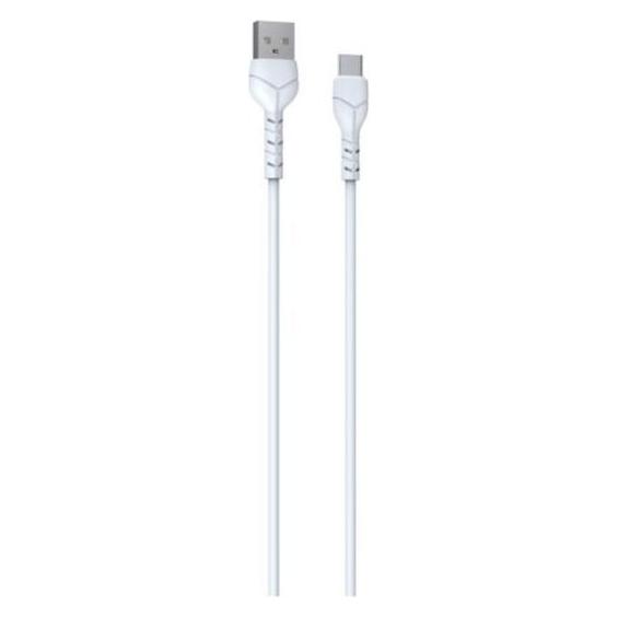Devia Kintone Kabel USB - USB-C 1,0 m 2,1A weiss Set 30 Stück V2 (1 m, 10 W) (EC305)