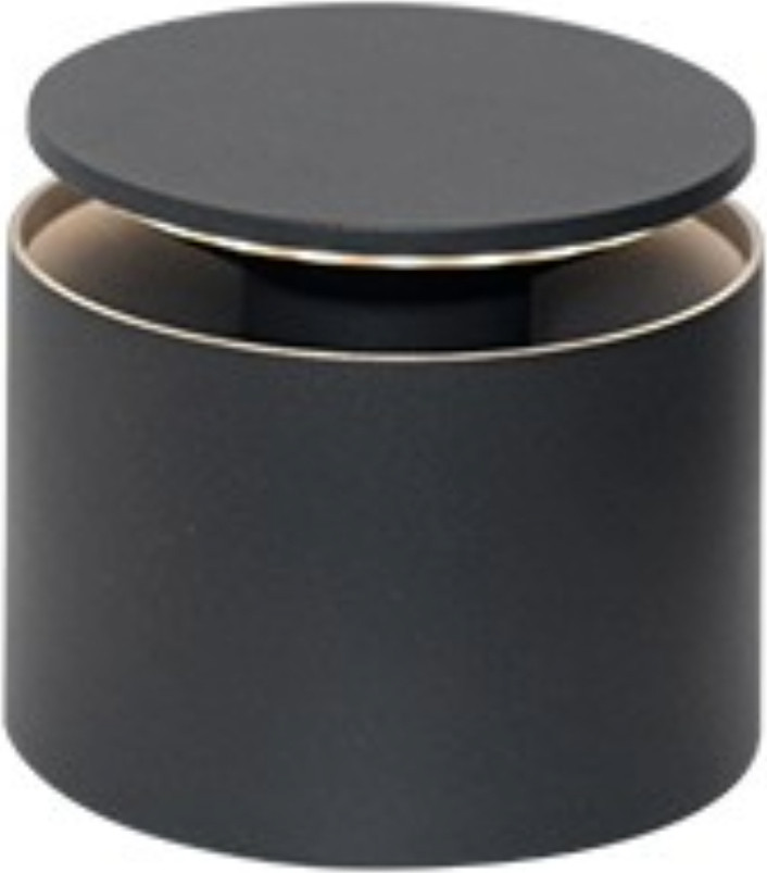 Zafferano Push Up oplaadbare LED tafellamp - Zwart
