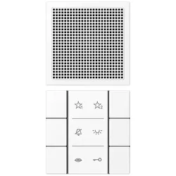 Jung SIAILS6WWM Audio-Innenstation 1fach, Thermoplast lackiert, Serie LS, schneeweiß matt SI AI LS 6 WWM